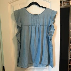 Loft Chambray top
